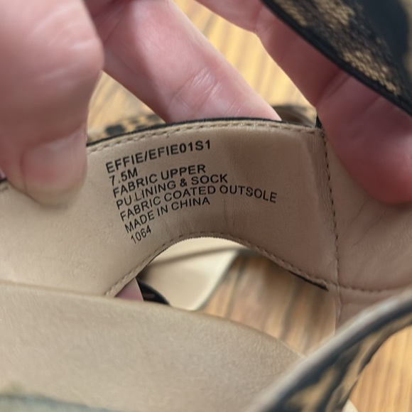 Steve Madden Effie Sandal cheetah Leopard print size 7.5 - Picture 6 of 8